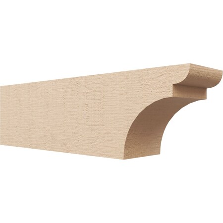 Ekena Millwork 6in. W x 8in. H x 28in. L Yorktown Woodgrain TimberThane Rafter Tail, Primed Tan RFTUR06X08X28YORRCPR